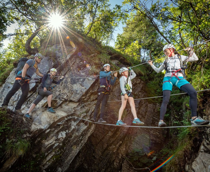 Klettersteig für Familien im Salzburger Land © Snow Space Salzburg | www.snow-space.com | Christoph Huber